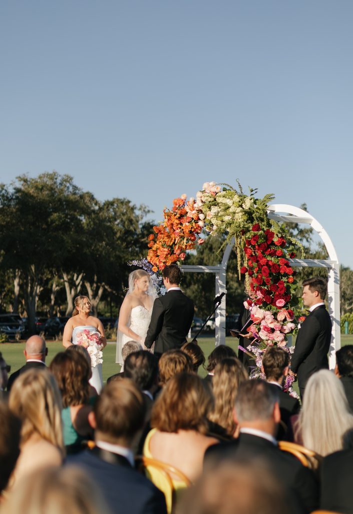 Wedding party portrait, TwinEagles Club Naples